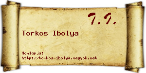 Torkos Ibolya névjegykártya